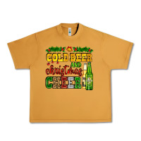 Peanut Butter cold beer and christmas cheer with beer bottles Urban Heavy Tee - AdoDesignShop