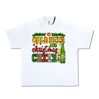 White cold beer and christmas cheer with beer bottles Urban Heavy Tee - AdoDesignShop
