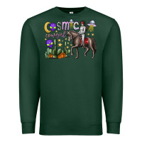 Sports Green cosmic cowgirl Premium Sweatshirt - SublimationCraftShop