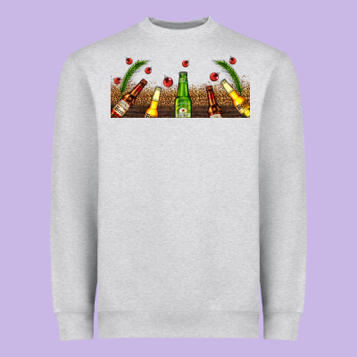 Beer Party For Christmas Heavyweight Sweatshirt Designed By Adodesignshop