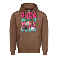 Chestnut over stimulated moms club Zipper Hoodie - NancyCooperArtShop