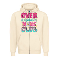 Sandshell over stimulated moms club Zipper Hoodie - NancyCooperArtShop