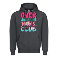Smoke over stimulated moms club Zipper Hoodie - NancyCooperArtShop