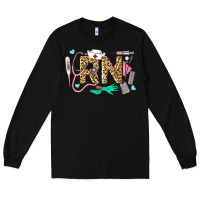 Black Western Registered Nurse Long Sleeve Tee - LillyAllenDesigns