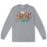 Heather Grey Western Registered Nurse Long Sleeve Tee - LillyAllenDesigns