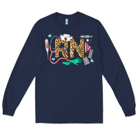 Navy Western Registered Nurse Long Sleeve Tee - LillyAllenDesigns