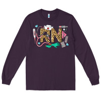 Plum Western Registered Nurse Long Sleeve Tee - LillyAllenDesigns
