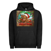 Pigment Black merry christmas heifer cow Urban Hoodie - CowGirlArtShop