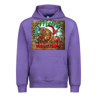 Tulip merry christmas heifer cow Urban Hoodie - CowGirlArtShop