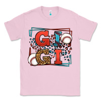 Bubblegum Pink Baseball gigi leopard frame Classic Tee - LillyAllenDesigns