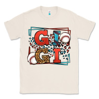 Natural Baseball gigi leopard frame Classic Tee - LillyAllenDesigns