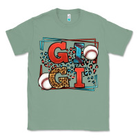 Sage Baseball gigi leopard frame Classic Tee - LillyAllenDesigns