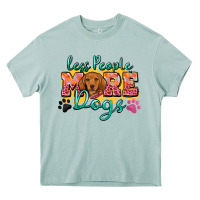 Arona less people more dogs Heavy Core Tee - Zillion Design Studio
