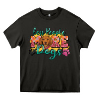 Asphalt less people more dogs Heavy Core Tee - Zillion Design Studio