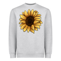 Heather Grey sunflower Heavyweight Sweatshirt - JahusDesignShop