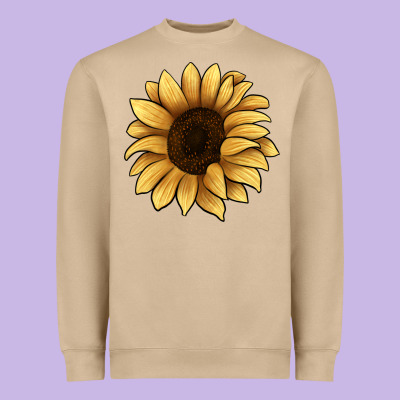 Sunflower Heavyweight Sweatshirt Designed By Jahusdesignshop