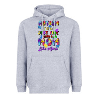 Heather Grey autism i'll be just fine with a mom like mine Heavyweight Hoodie - Artiststas