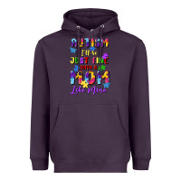 Plum autism i'll be just fine with a mom like mine Heavyweight Hoodie - Artiststas