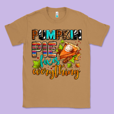 Pumpkin Pie Fixes Everything Classic Tee Designed By Adodesignshop
