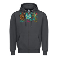 Smoke peace love cross Zipper Hoodie - NancyCooperArtShop