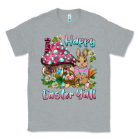 Heather Grey happy easter y'all rabbit Classic Tee - BarkalooDesign
