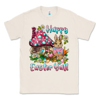 Natural happy easter y'all rabbit Classic Tee - BarkalooDesign