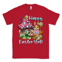 Red happy easter y'all rabbit Classic Tee - BarkalooDesign