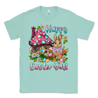 Seafoam happy easter y'all rabbit Classic Tee - BarkalooDesign