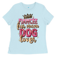 Baby Blue fiancée fur mom dog lover Ladies Tee - Zillion Design Studio