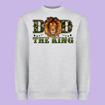 Dad The King Heavyweight Sweatshirt Designed By Artiststas
