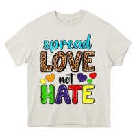 Cream spread love not hate Heavy Core Tee - texasbilliewilder