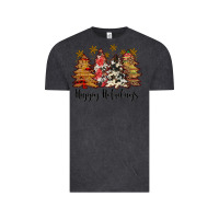 Vintage Black happy holidays Vintage Tee - JahusDesignShop