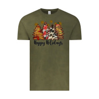 Vintage Olive happy holidays Vintage Tee - JahusDesignShop