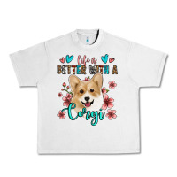 Lunar Rock life is better with a corgi Urban Heavy Tee - Jasminsmagicworld