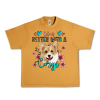 Peanut Butter life is better with a corgi Urban Heavy Tee - Jasminsmagicworld
