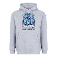Heather Grey we wear blue for autism awareness accept understan Heavyweight Hoodie - Artiststas