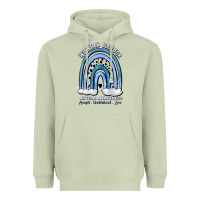 Matcha we wear blue for autism awareness accept understan Heavyweight Hoodie - Artiststas