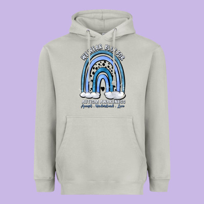 We Wear Blue For Autism Awareness Accept Understan Heavyweight Hoodie Designed By Artiststas