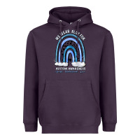 Plum we wear blue for autism awareness accept understan Heavyweight Hoodie - Artiststas