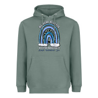 Sage we wear blue for autism awareness accept understan Heavyweight Hoodie - Artiststas
