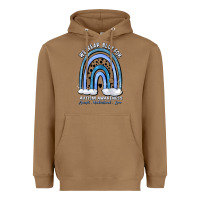Toasted Coconut we wear blue for autism awareness accept understan Heavyweight Hoodie - Artiststas