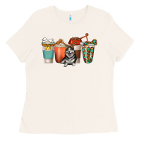 Bone alaskan husky dog coffee cups Ladies Tee - texasbilliewilder