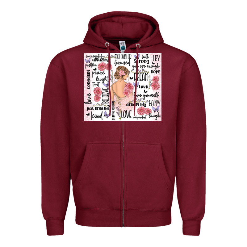 Self Care Zipper Hoodie by MaliasSmallBusiness | Teevron