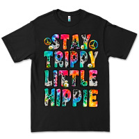 Black stay trippy little hippie Premium Tee - Zillion Design Studio