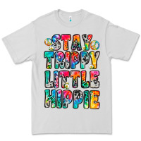 Dove Grey stay trippy little hippie Premium Tee - Zillion Design Studio