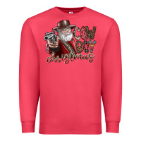 Cardinal cowboy christmas Premium Sweatshirt - SublimationCraftShop