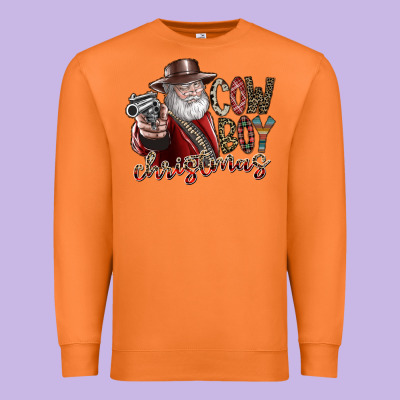 Cowboy Christmas Premium Sweatshirt Designed By Sublimationcraftshop