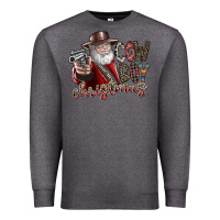 Charcoal Heather cowboy christmas Premium Sweatshirt - SublimationCraftShop