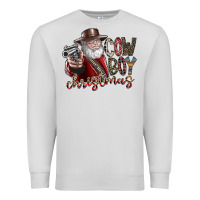 Dove Grey cowboy christmas Premium Sweatshirt - SublimationCraftShop