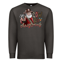 Smoke cowboy christmas Premium Sweatshirt - SublimationCraftShop